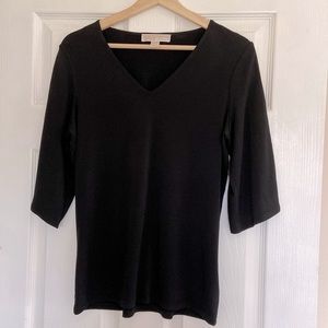 NWOT MICHAEL Michael Kors Bell Sleeves with Gold Metal Detail Size Small